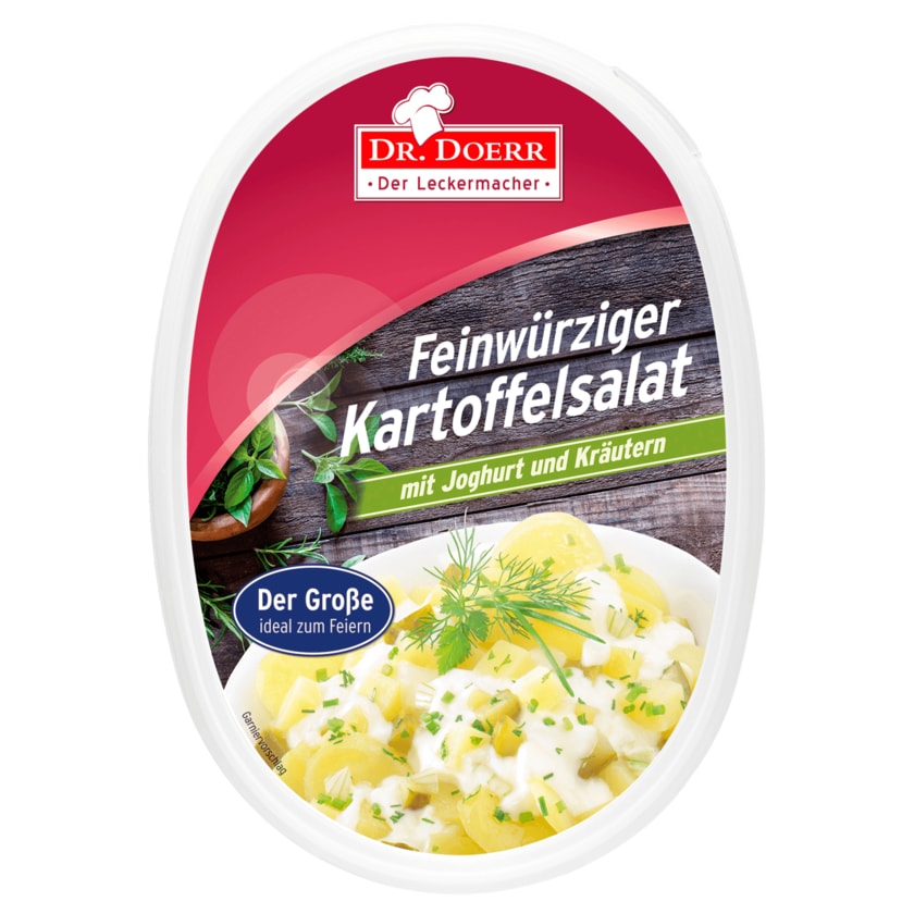 Dr. Doerr Feinwürziger Kartoffelsalat mit Joghurt und Kräutern 700g